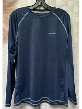 Men's Fish Hippie Company Blue Sport Long Sleeve Shirt Size M